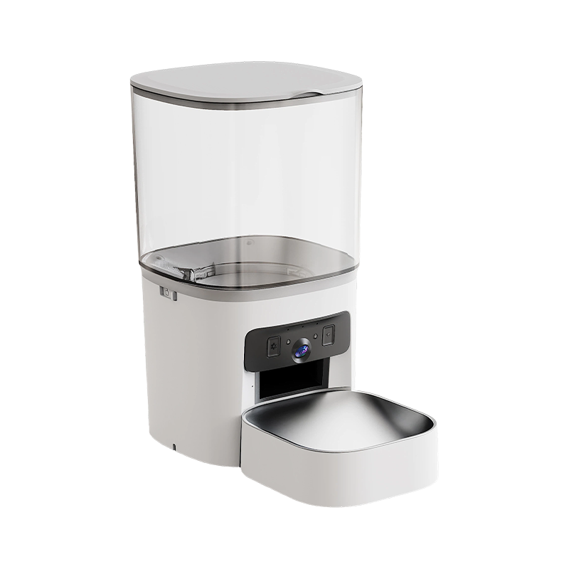 MAS-3007 Inteligentné kŕmidlo pre domáce zvieratá s dvoma šošovkami a 6 l priehľadným zásobníkom