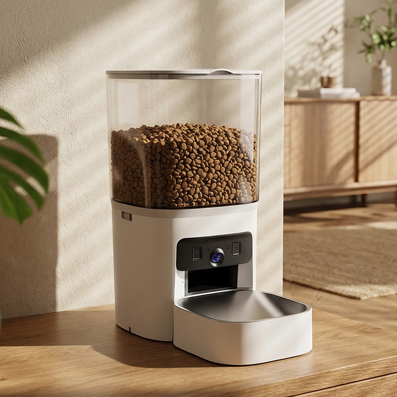 MAS-3007 Inteligentné kŕmidlo pre domáce zvieratá s dvoma šošovkami a 6 l priehľadným zásobníkom MAS-3007 Inteligentné kŕmidlo pre domáce zvieratá s dvoma šošovkami a 6 l priehľadným zásobníkom